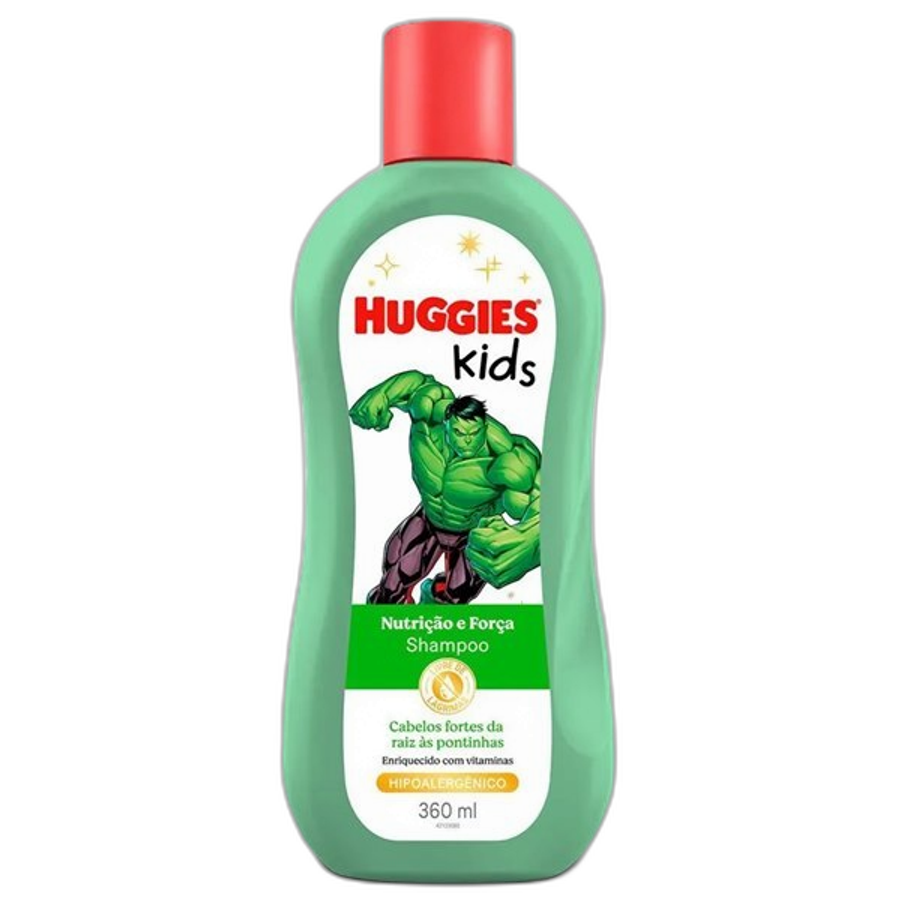 Shampoo Huggies Kids Hulk Nutrição e Força Hulk 360ml