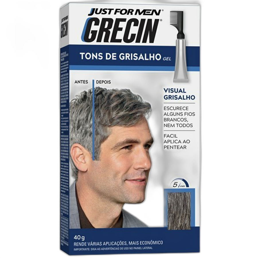 Shampoo Tonalizante Tons de Grisalho Grecin 40g