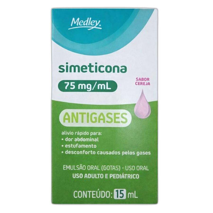Antigases Simeticona 75mg/ml Genérico Medley Gotas 15ml