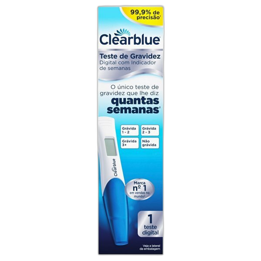 Teste de Gravidez Clearblue Digital com Indicador de Semanas 1 Unidade