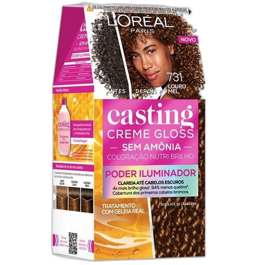 Tinta de Cabelo L’oréal Paris Casting Creme Gloss 731 Louro Mel