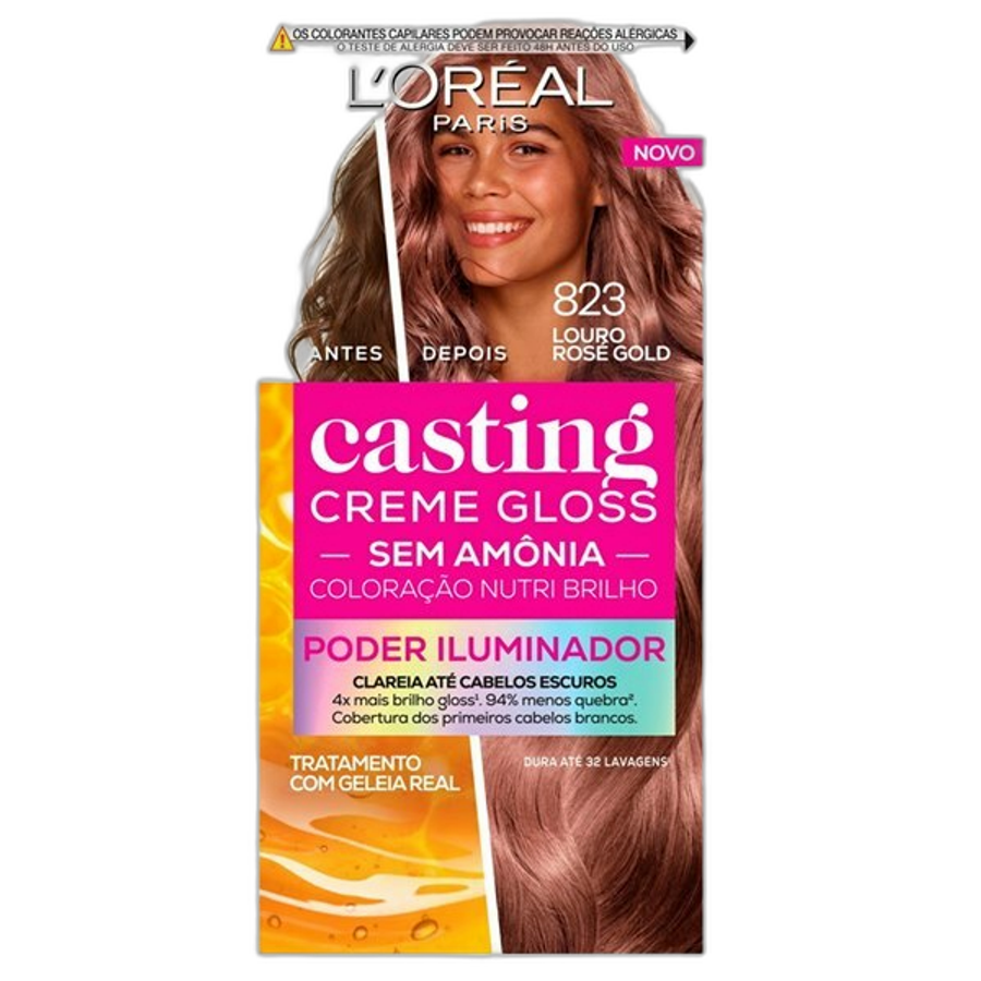 Tinta de Cabelo L’oréal Paris Casting Creme Gloss 823 Louro Rose Gold