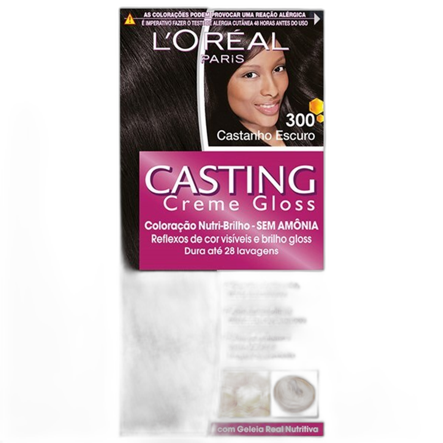 Tinta de Cabelo L’oréal Paris Casting Creme Gloss 300 Castanho Escuro