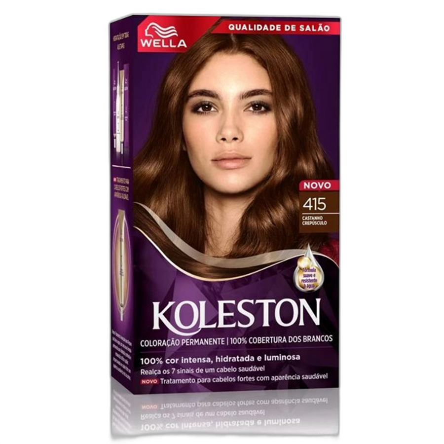 Tinta de Cabelo Wella Koleston 415 Castanho Crepúsculo