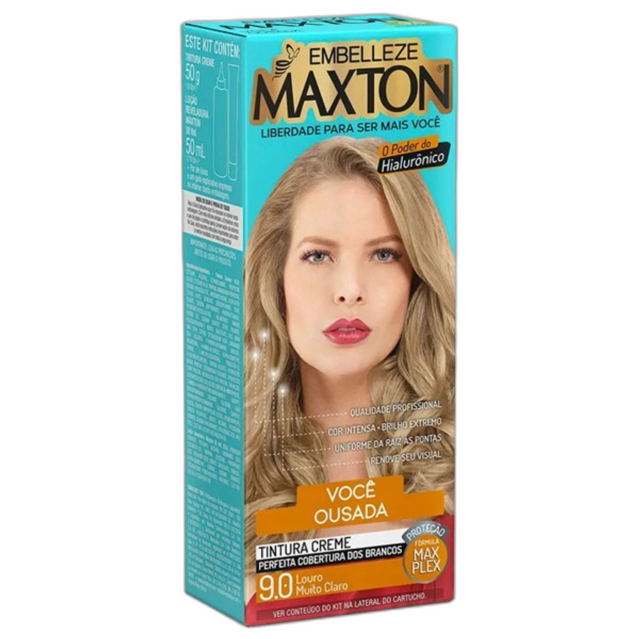 Tintura Maxton 9.0 Louro Muito Claro
