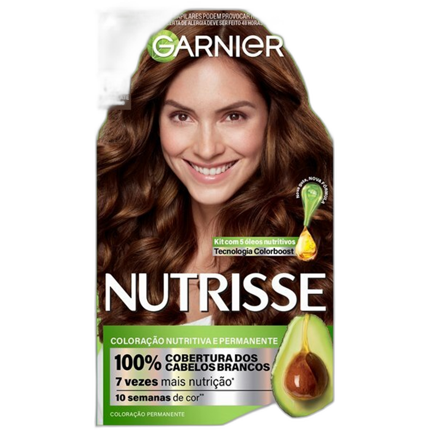 Tintura Garnier Nutrisse 57 Chocolate Amargo