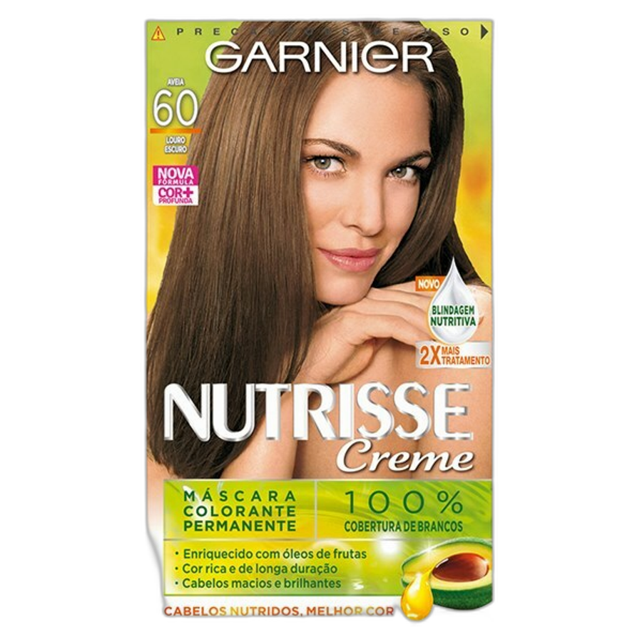 Tinta de Cabelo Garnier Nutrisse Creme 60 Aveia