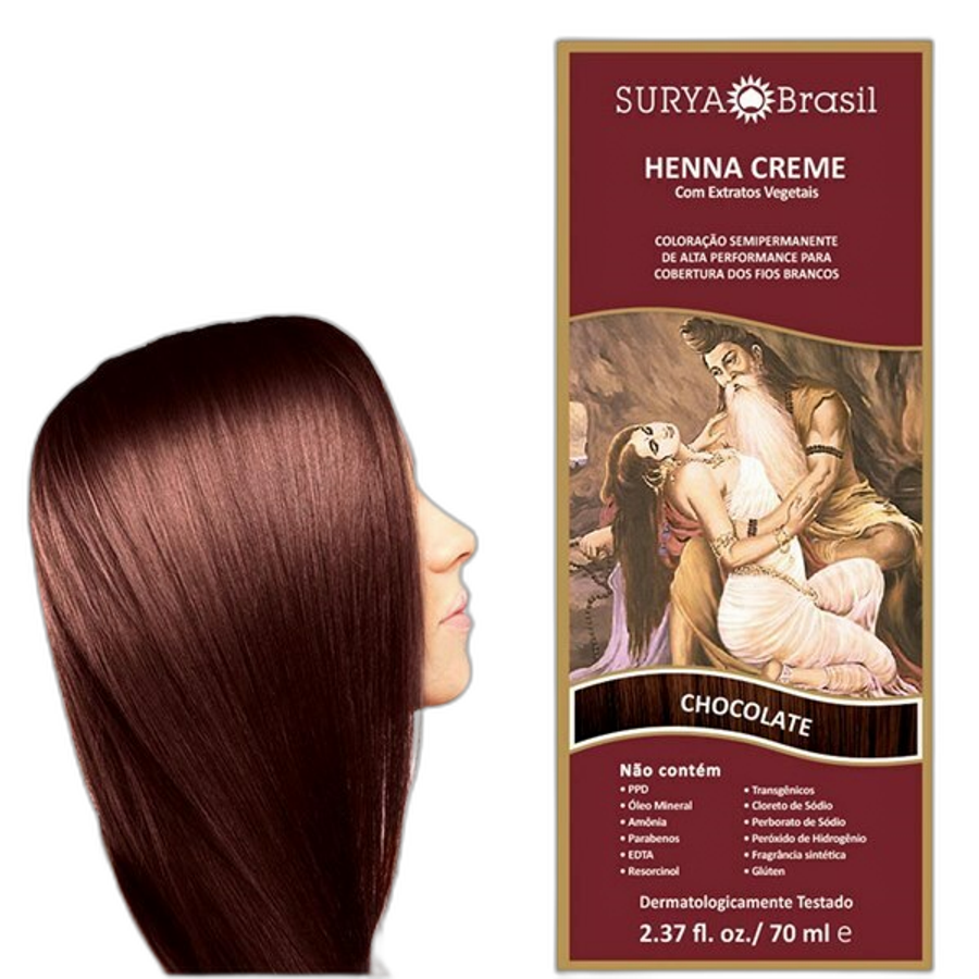 TIN HENNA SURYA CR CHOCOLATE