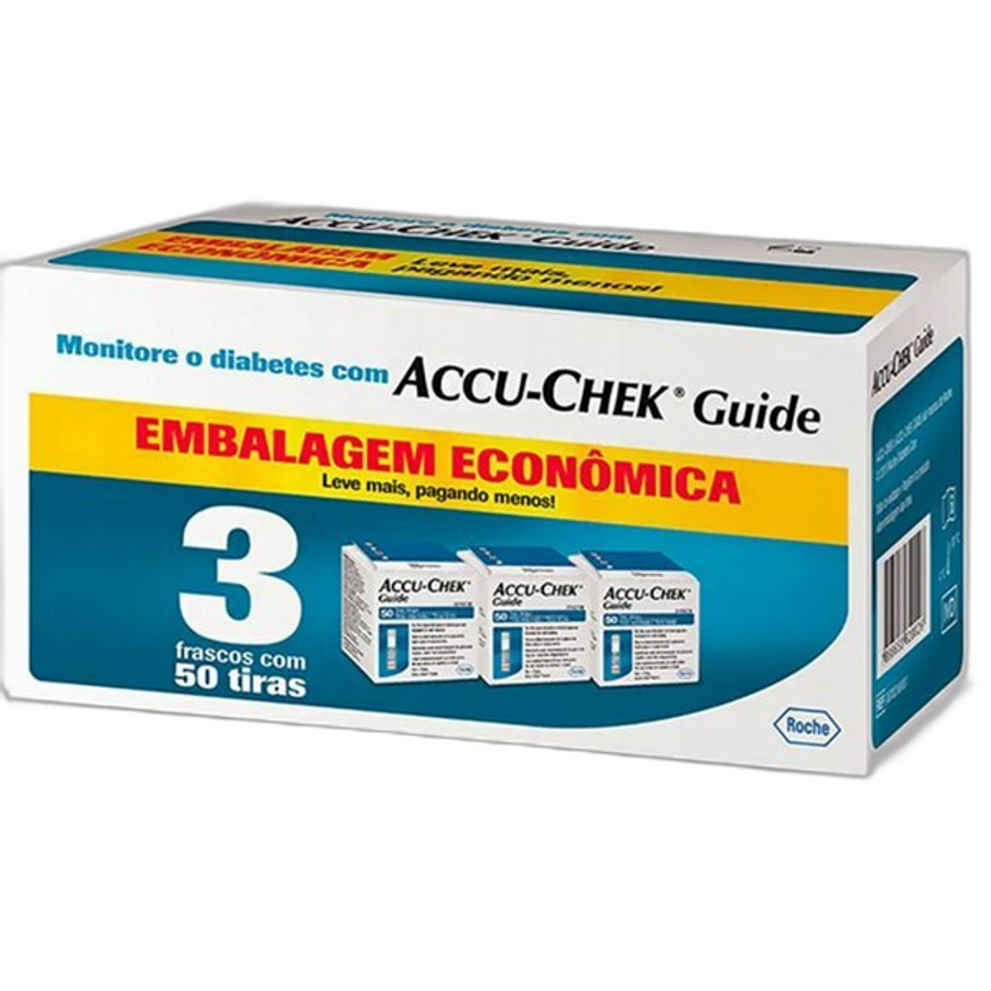 Kit Tiras de Glicemia Accu-Chek Guide Economy 150 Unidades