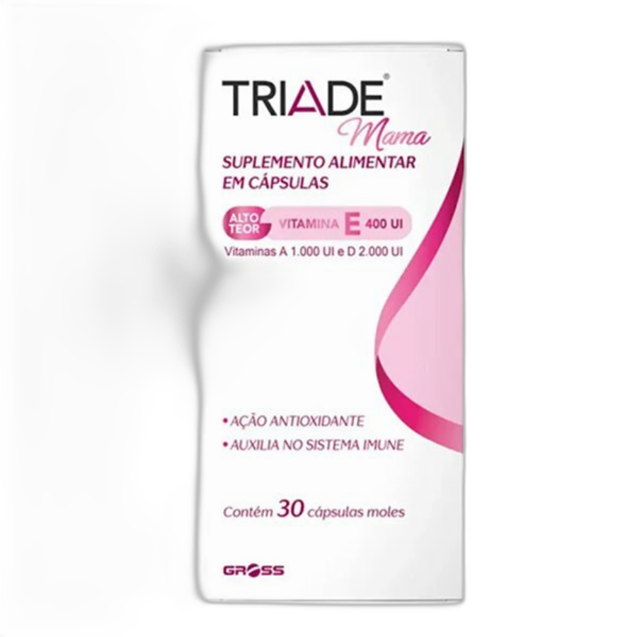 Suplemento Vitamínico Tríade Mama Gross 30 Cápsulas