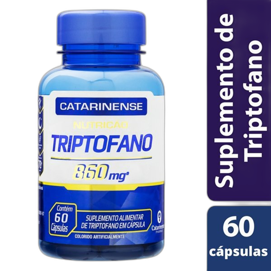 Suplemento Alimentar Triptofano Catarinense Nutrição 60 Comprimidos
