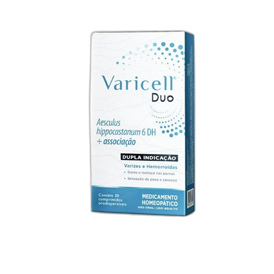 Varicell Duo Fqm para Varizes e Hemorróidas 30 Comprimidos Orodispersíveis