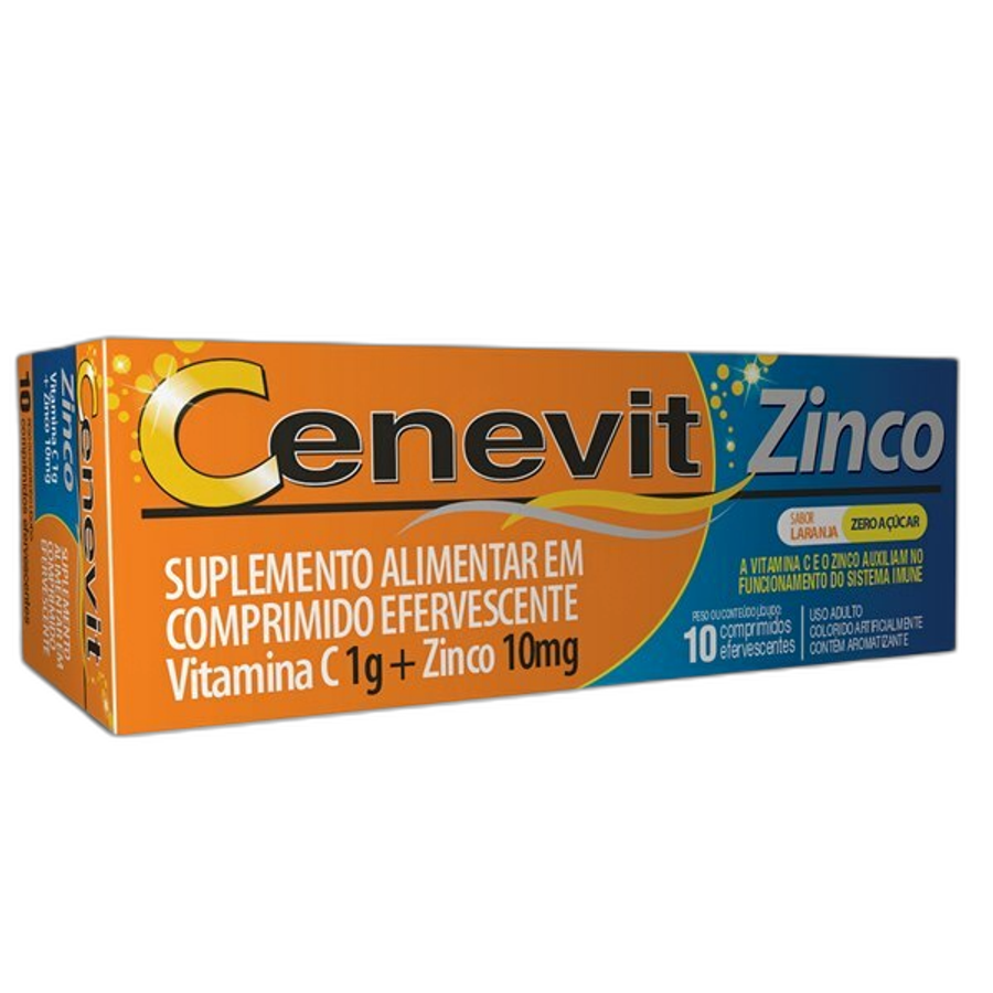 CENEVIT ZINCO 1G+10MG 10CP EFERV VITAMINA C+ZINCO