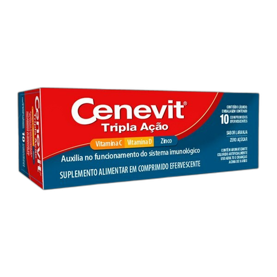 CENEVIT TRIPLA ACAO C/10COMPRIMIDOS EFERVESCENTES