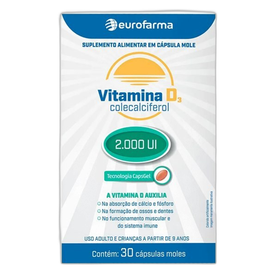 VITAMINA D3 2000UI C/30CAPSULAS