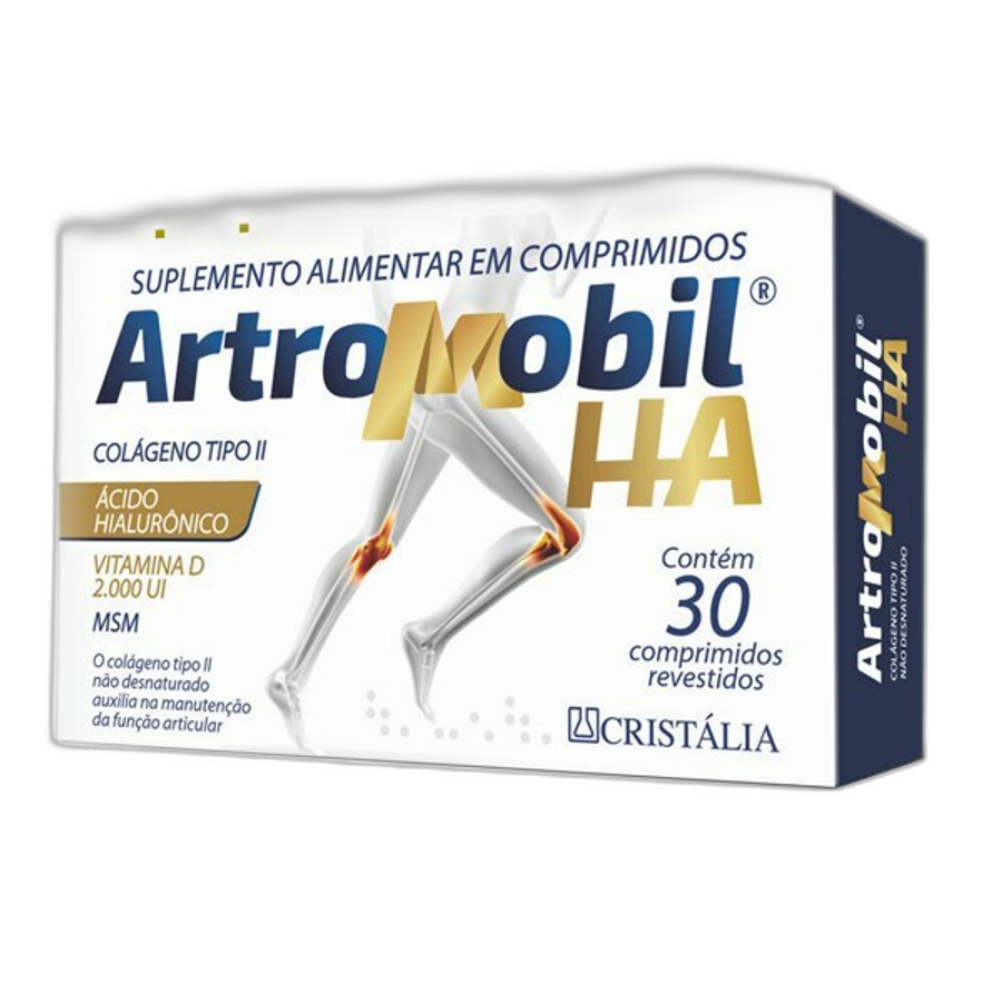 Suplemento Alimentar Artromobil Ha Colageno Ii Hidrolisado + Ácido Hialurônico 30 Comprimidos