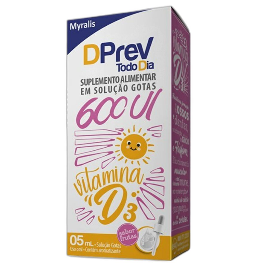 Dprev Todo Dia 600ui Myralis Solução em Gotas 5ml