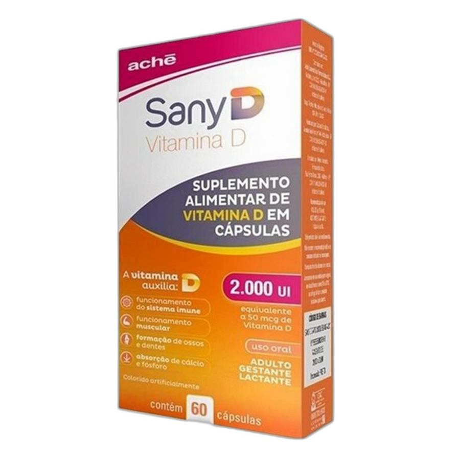 Suplemento Alimentar Sany D 2.000ui 60 Cápsulas