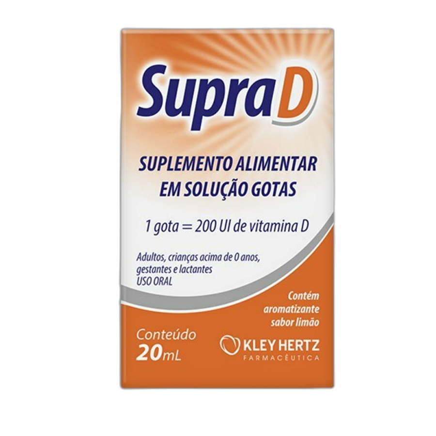 Vitamina D Supra D 200ui Hertz Gotas 20ml