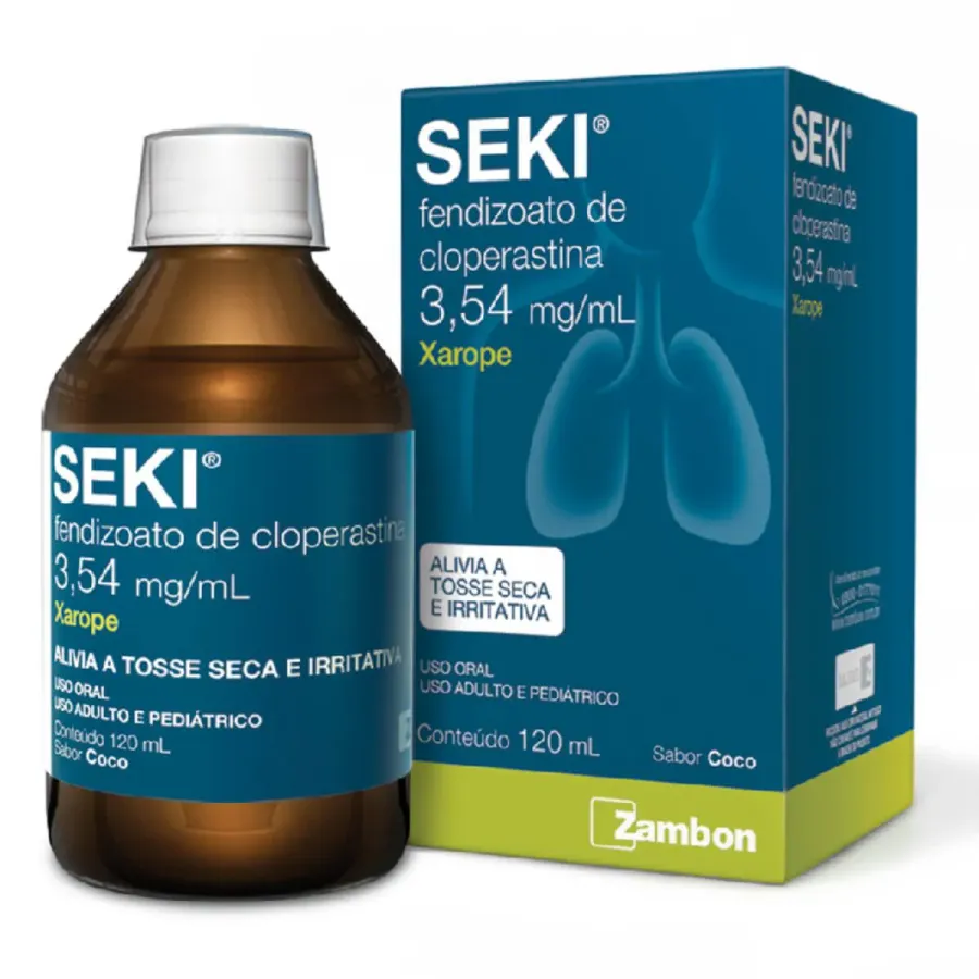 Antitussígeno Seki 3,54mg/ml Sabor Coco 120ml Xarope