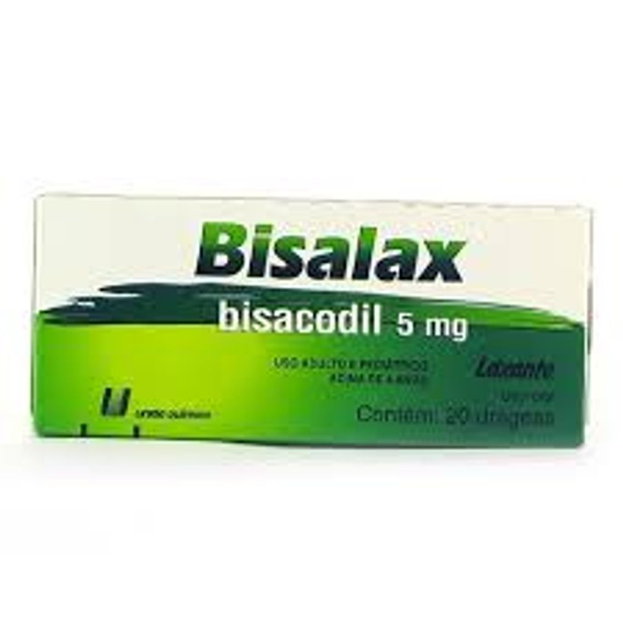 Bisalax 5mg União Química 20 Drágeas