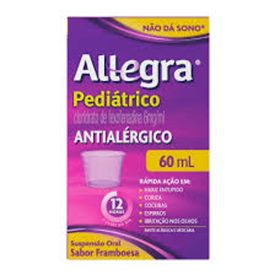 Antialérgico Infantil Allegra Pediátrico 6mg/ml 60ml + Copinho