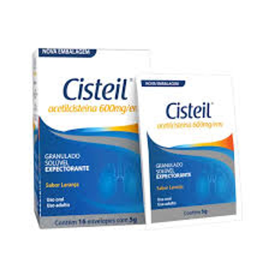 Cisteil 600mg/G Geolab 16 Envelopes 5g Cada