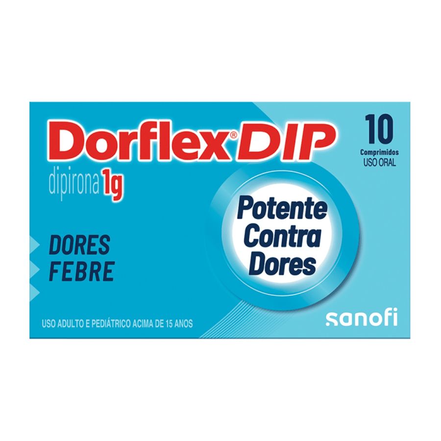 Analgésico, Relaxante Muscular e Antitérmico Dorflex Dip 1g 10 Comprimidos