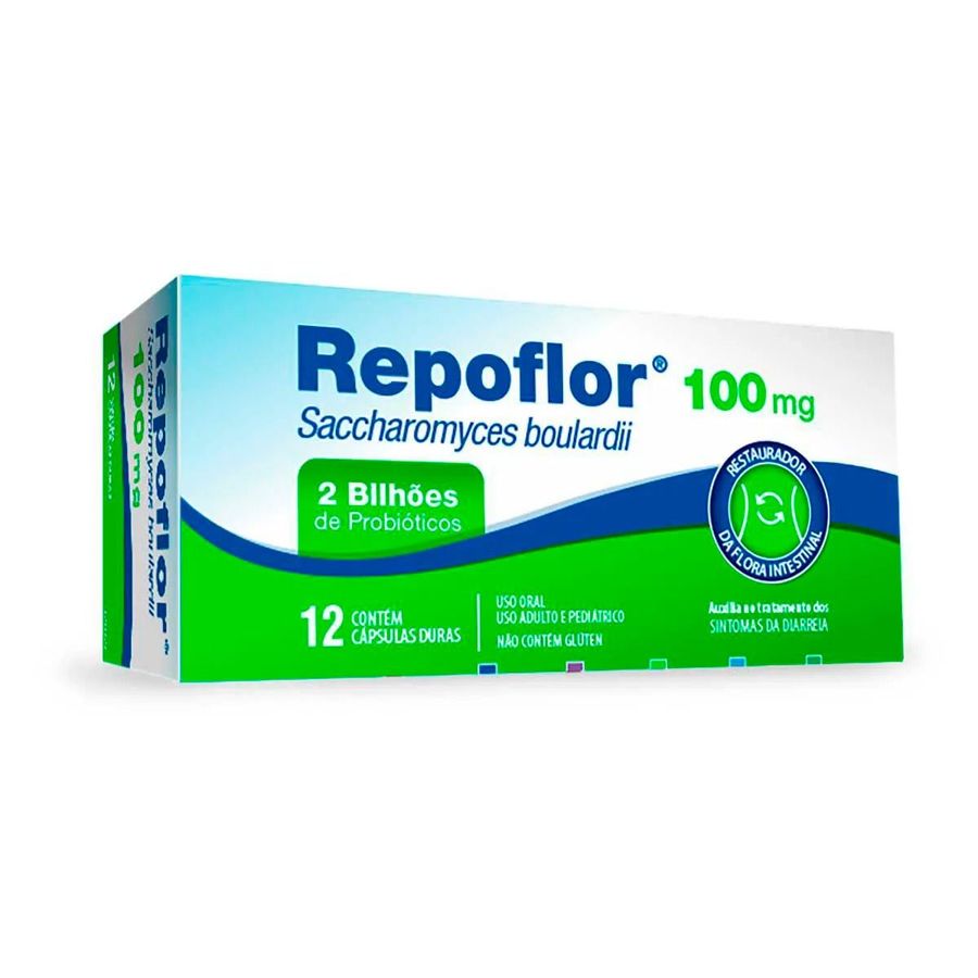 Repoflor 100mg Probiótico Legrand 12 Cápsulas