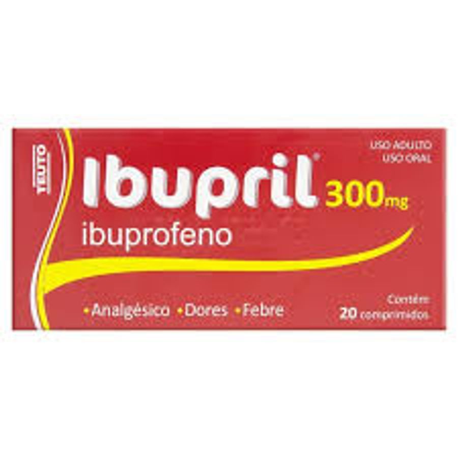 Ibupril 300mg Teuto 20 Comprimidos - Alívio de Dores