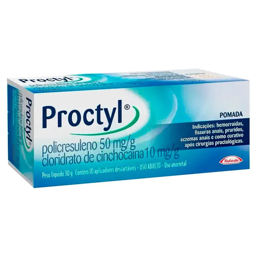 Anti-Hemorroidal Proctyl 30g Pomada + 10 Aplicadores