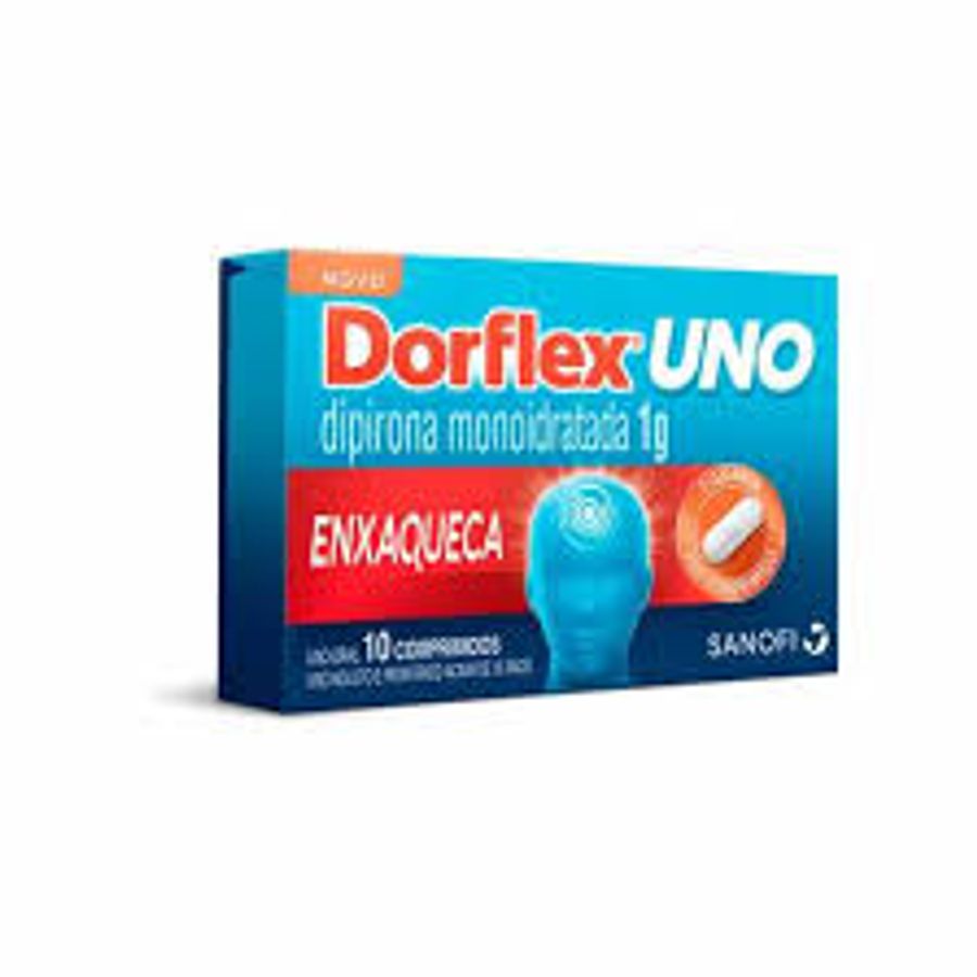Analgésico e Antitérmico Dorflex Uno 1g 10 Comprimidos
