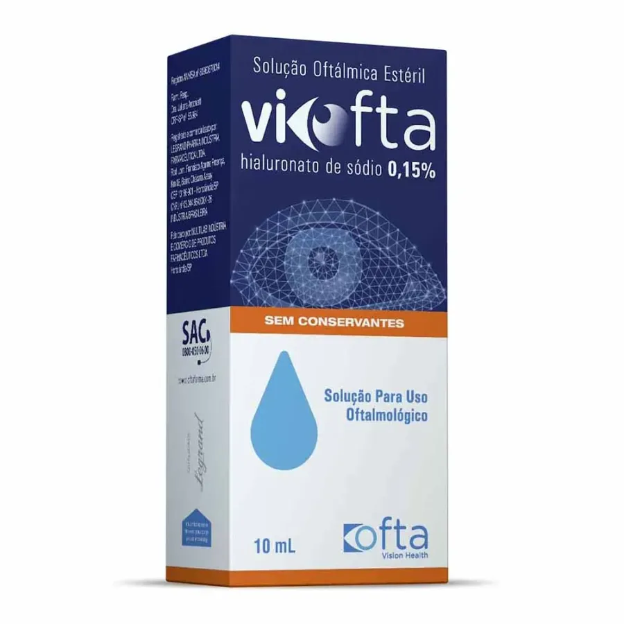 Colírio Viofta 0,15% Ofta Solução Oftalmológico 10ml