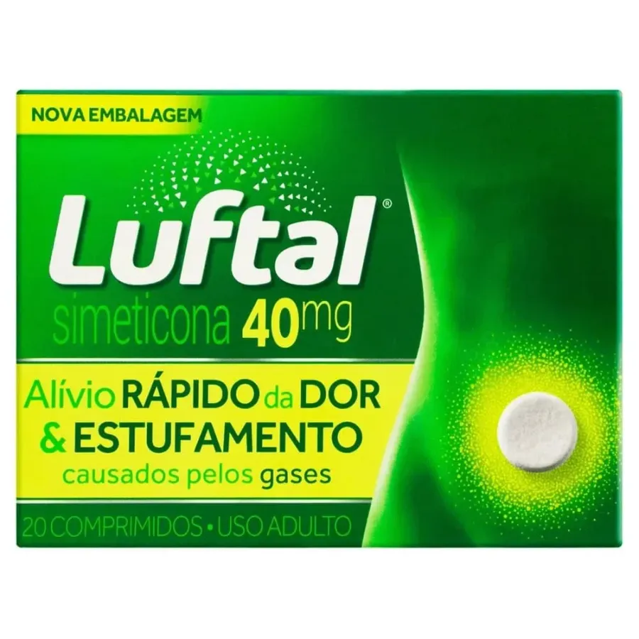Antigases Luftal 40mg Simeticona 20 Comprimidos