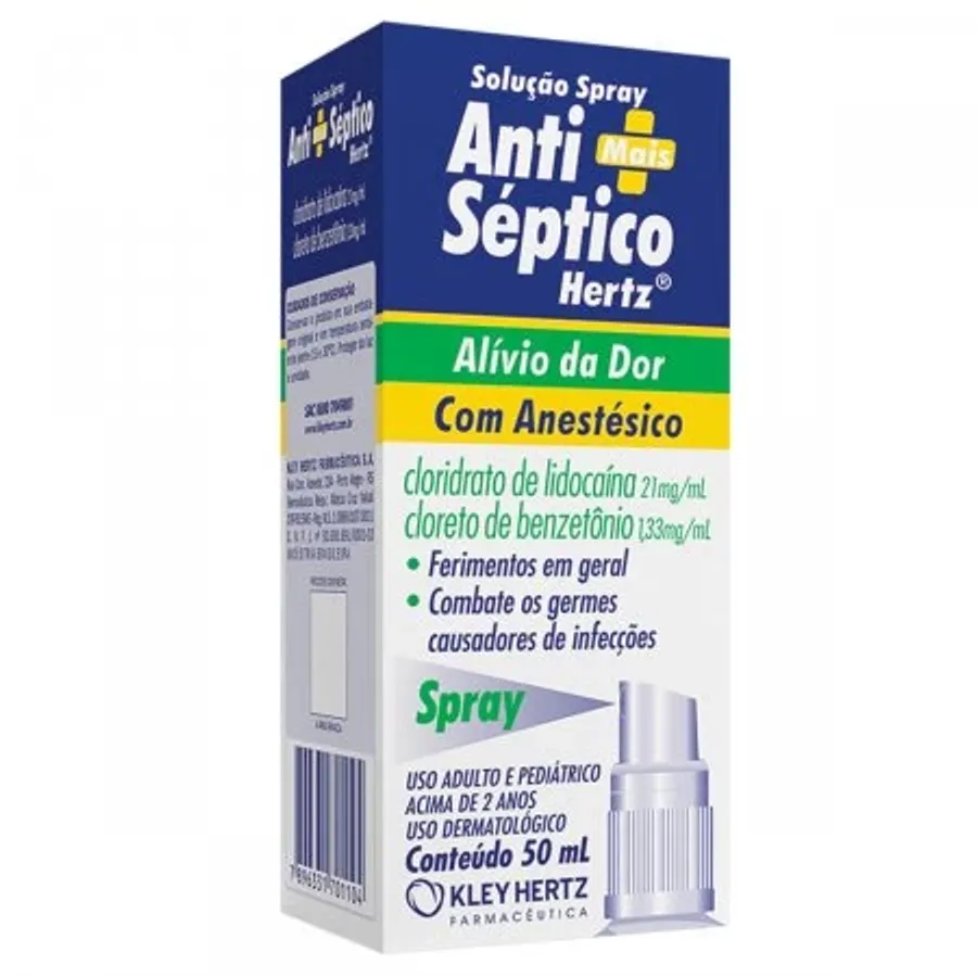 Antisséptico Spray Hertz 50ml