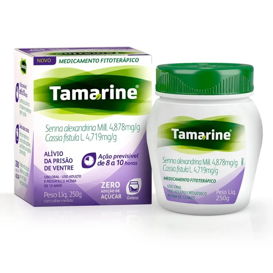 Laxante Fitoterápico Tamarine Zero Açúcar 250g Geleia
