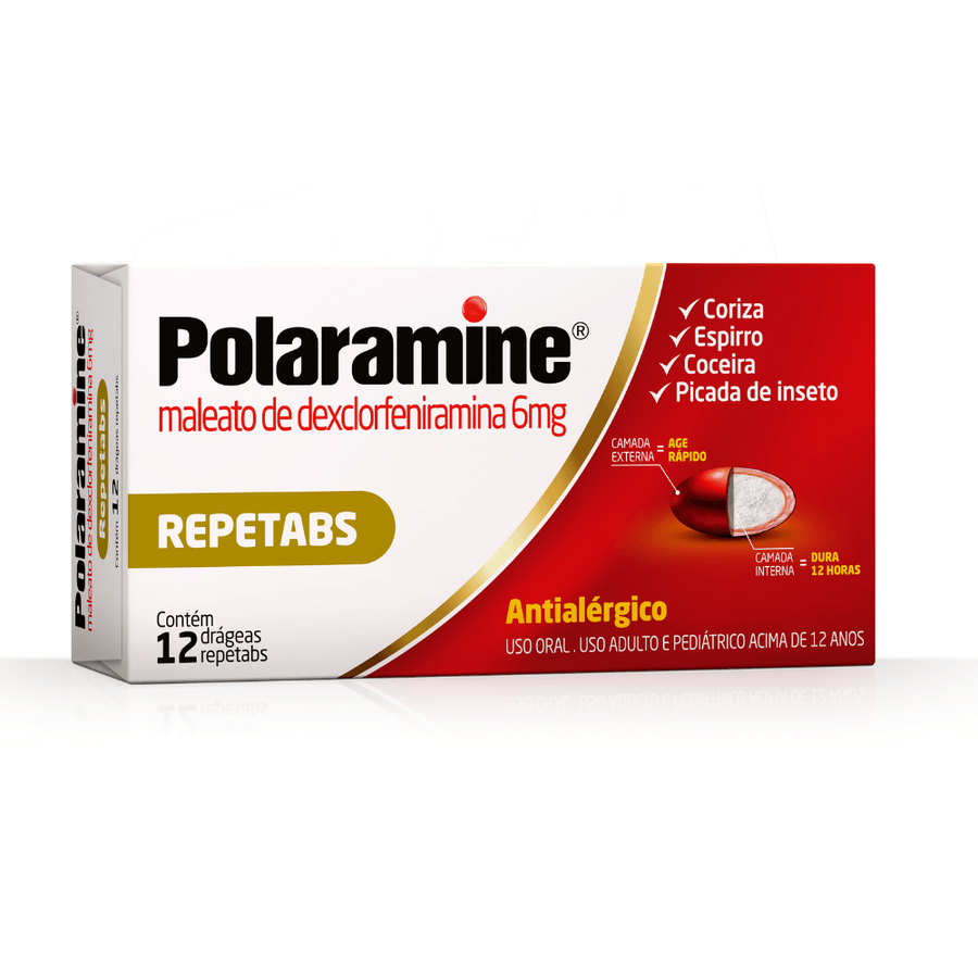 Antialérgico Polaramine 6mg 12 Drágeas