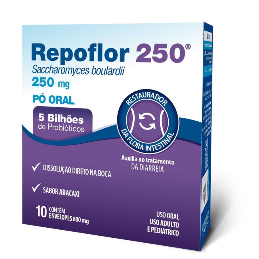 REPOFLOR 250MG C/10SACHES