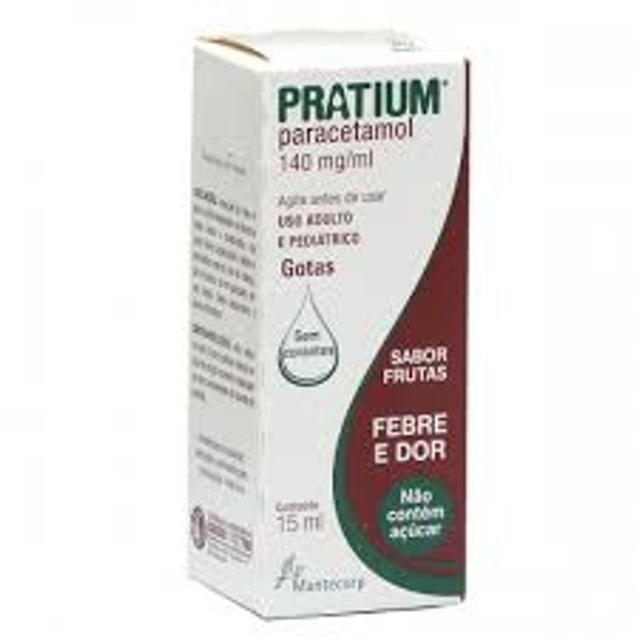 Pratium 140mg Hypera Gotas 15ml - para Dor e Febre