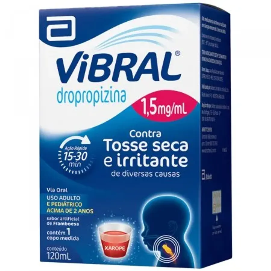 Vibral Pediátrico 1,5mg Abbott Xarope 120ml