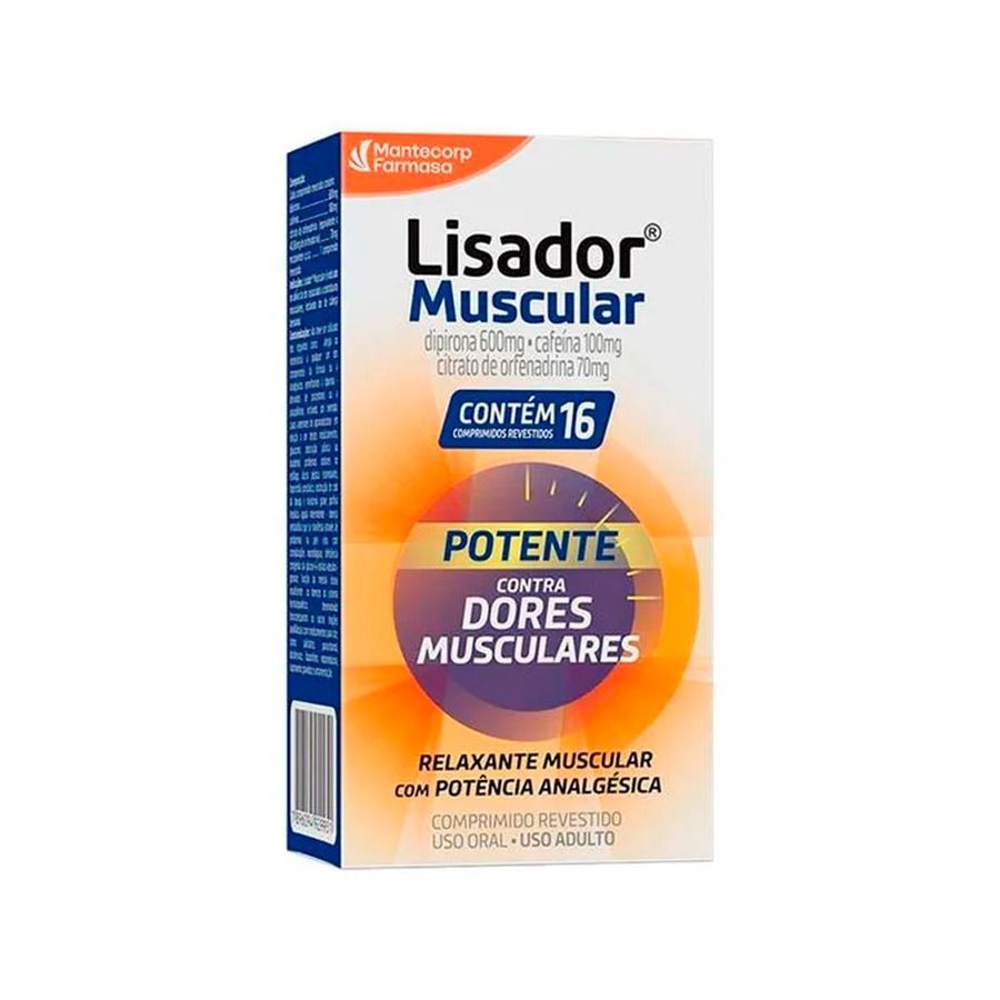 LISADOR MUSC 600 + 100 + 70MGC 16CPR