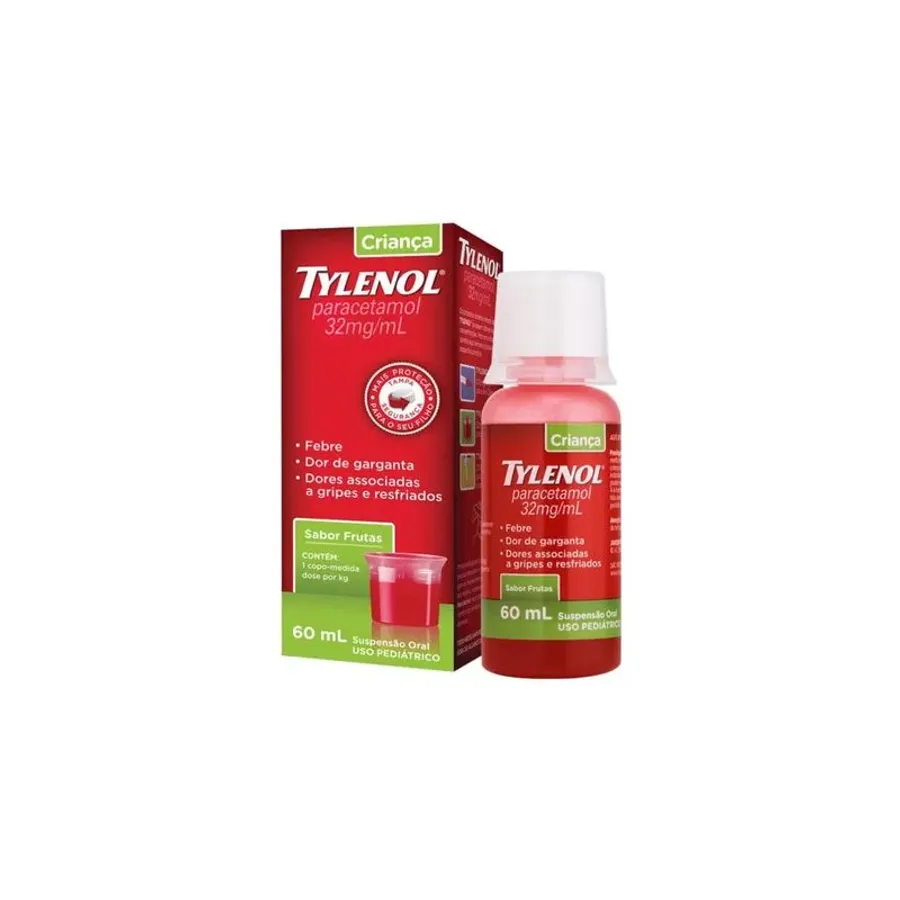 Analgésico Pediátrico Tylenol Criança 32mg/ml 60ml Suspenção Oral
