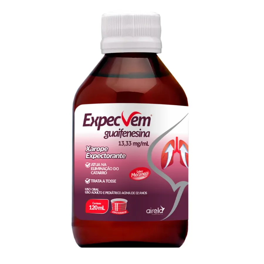 Expecvem Xarope 120ml Guaifenesina Airela