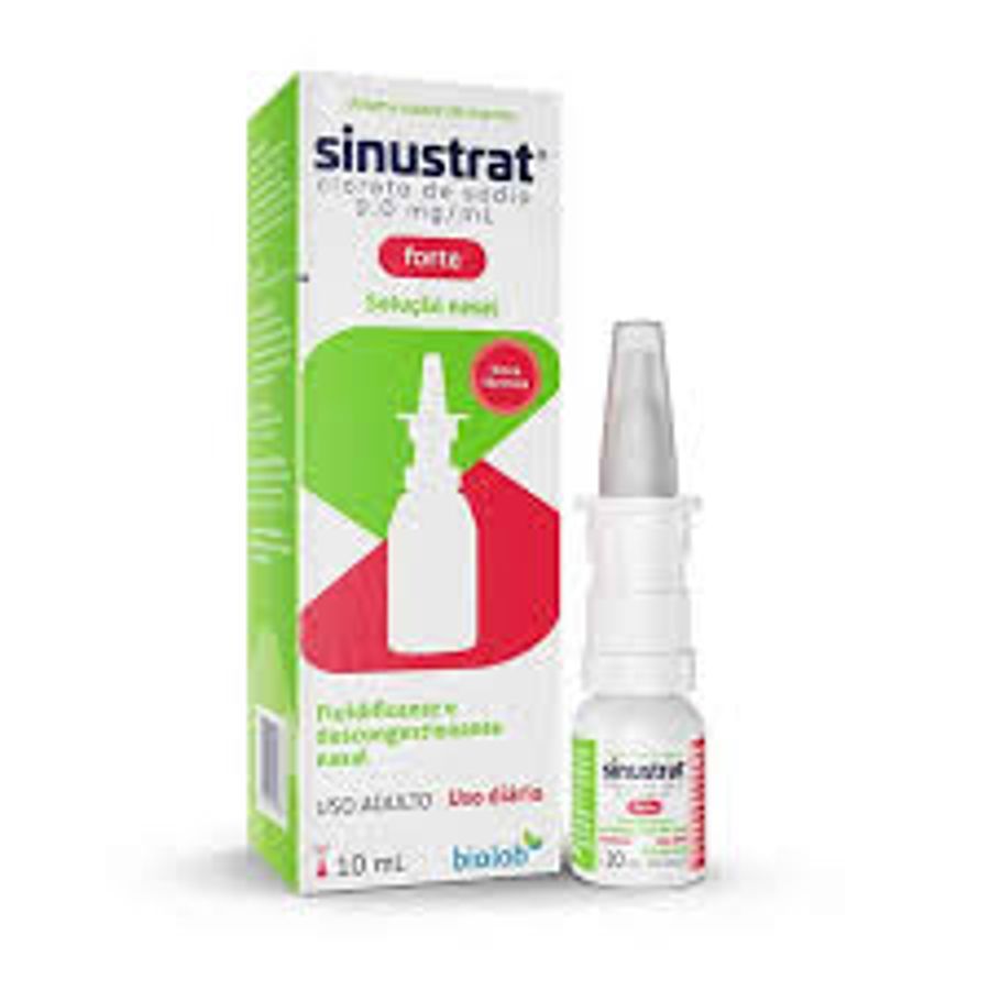 Spray Nasal Descongestionante Sinustrat Forte 0,9mg 10ml 1 Unidade
