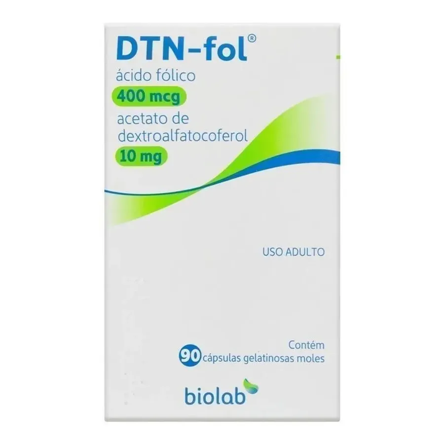 Suplemento Alimentar Dtn-Fol 400mcg/10mg Biolab 90 Cápsulas Moles