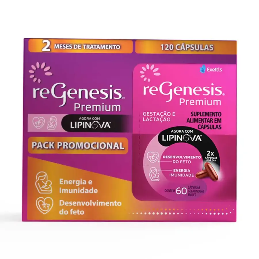 Suplemento Alimentar Exeltis Regenesis Premium 120 Cápsulas