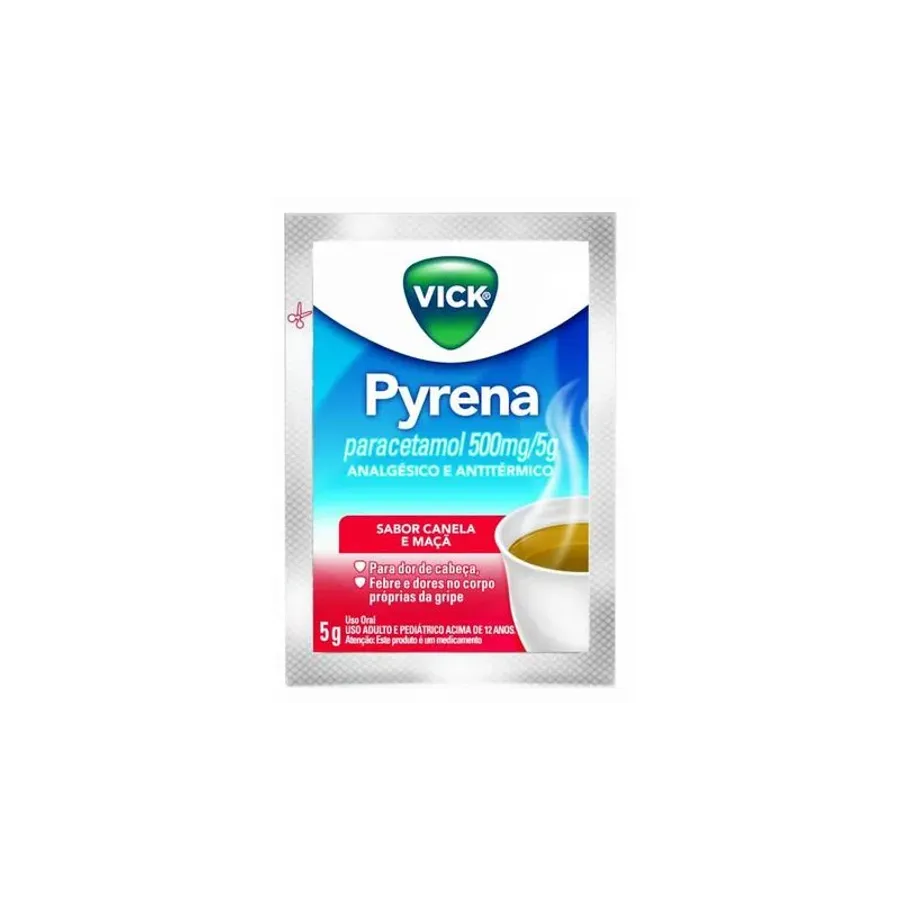 Chupetaá para Gripe Vick Pyrena Sabor Maçã e Canela 500mg