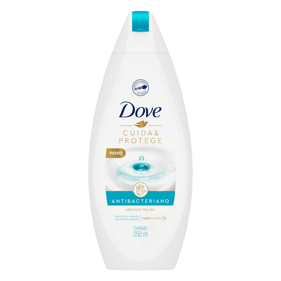 SAB LIQ DOVE 250ML CUIDAE PROTEGE ANTIBACTERIANO