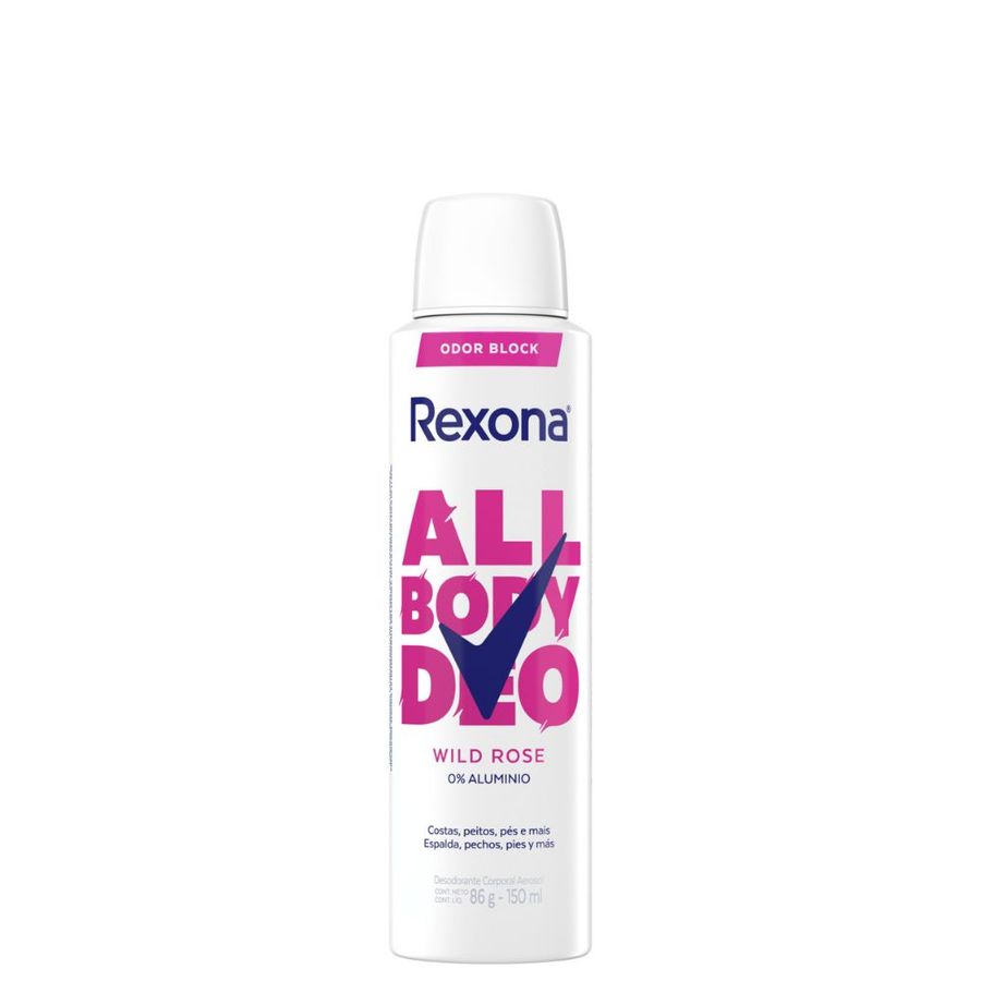 DES CORPORAL AERO REXONA ALL BODY DEO WILD ROSE 150ML