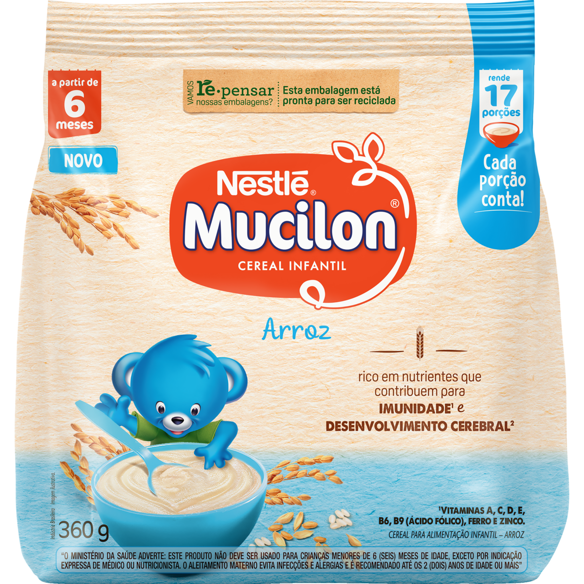 Cereal Infantil Mucilon Arroz 360g